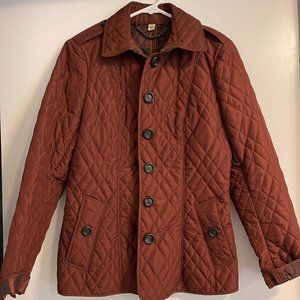 Burberry Burgundy Quilted Jacket